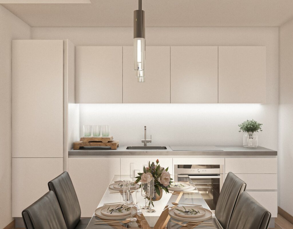 Render campagna crowdfunding immobiliare ImmoCrowd - cucina
