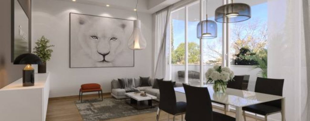 Render appartamento campagna crowdfunding immobiliare ImmoCrowd - soggiorno